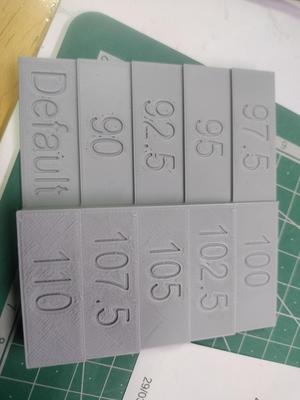 Test de flujo para impresora 3D