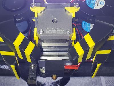 Modular cooling system for Neptune 3 Pro - Wasp Fangs Quad 5015 - hotend