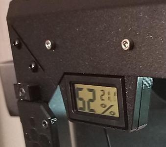 24V powered Prusa Enclosure Thermometer Bracket