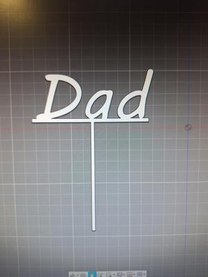Dad birthday cake topper