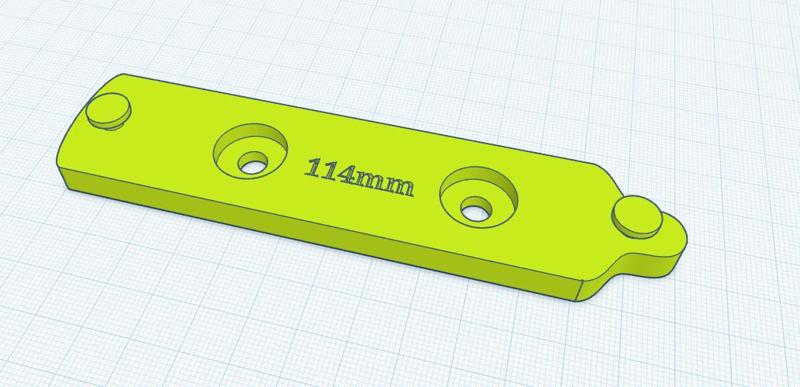 Ryobi 114mm Spaced Charger holder for Multiboard