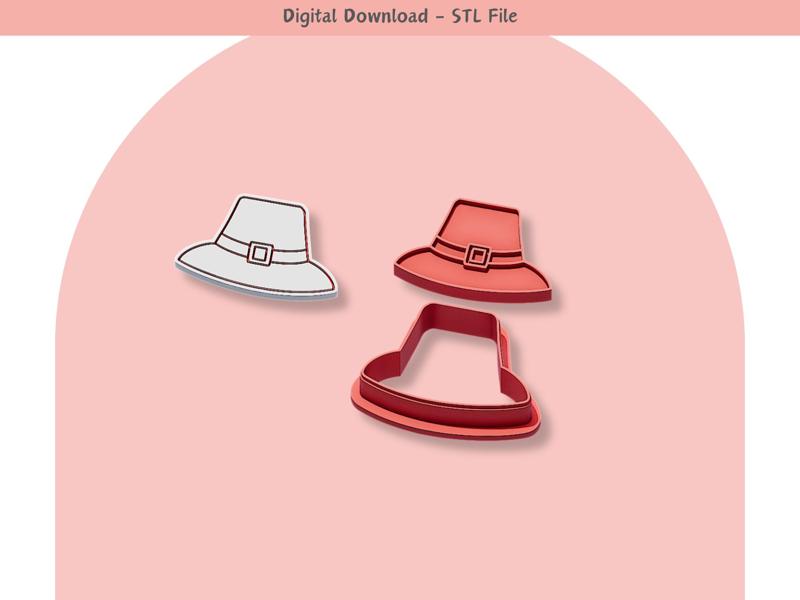 Thanksgiving Pilgrim Hat Cookie Cutters & Stamps 