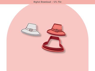 Thanksgiving Pilgrim Hat Cookie Cutters & Stamps 