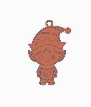 Christmas Elf Earring 1.stl