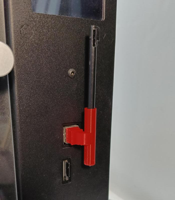 USB Type-B plug - stylus holder