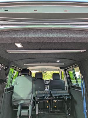 Ceiling rail hardware for 80x16 rails in VW Transporter T6.1