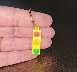 Traffic Light Keychain