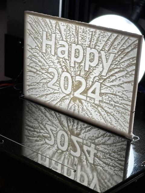 HAPPY 2024 LITHOPHANE