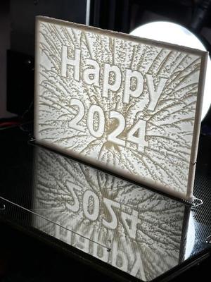 HAPPY 2024 LITHOPHANE