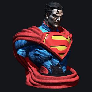 Bust Superman kills The Joker Injustice League STL for 3d printing by CG Pyro fanarts 