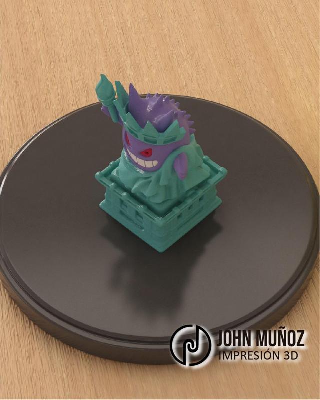Gengar Statue of Liberty- Figure decorative & keychain
