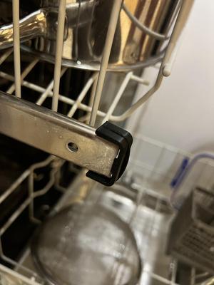 Whirlpool dishwasher front and back fixtures