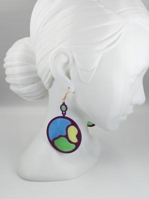 3D Printable Earring - Colors Of The World