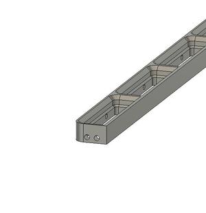 Parametric base but with end holes to link multiples together