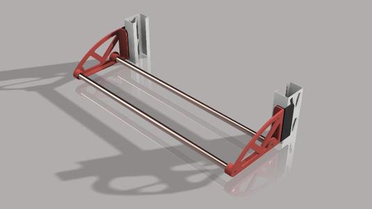 3D Printer Filament Spool Shelf