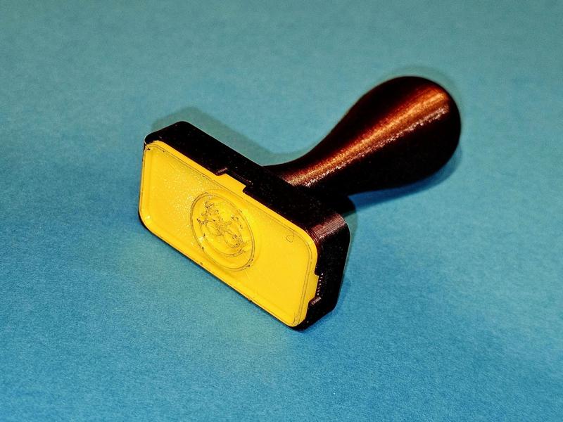 Stamp with exchangeable plate, Motif Smiley 2a