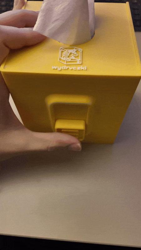 Tissue Box with magnet fidget