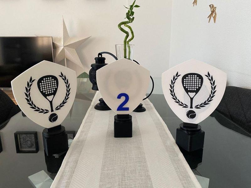 Trofeo padel rotatorio