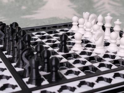Traveling chess board