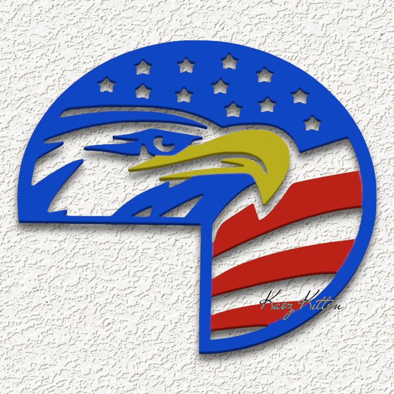 EXCLUSIVE Memorial Day USA Eagle Flag wall art full color home decor
