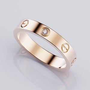 Wedding rings Love Collection version1 All Sizes 1 stone