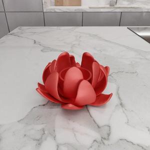 3D Lotus Flower Tea Light Holder for Valentine Gift with 3D Stl File & Valentines Decor, 3D Printed Decor, Flower Gift, Flower Decor
