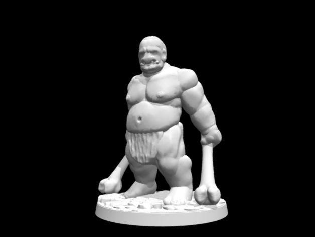 Savage Ogre (28mm/Heroic scale)