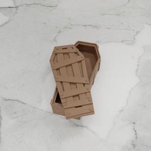 3D Coffin Box for Halloween and Tool Box with Stl File & 3D Printing, Mini Box, Decorative Box, Storage Box, Jewelry Box, Coffin Decor