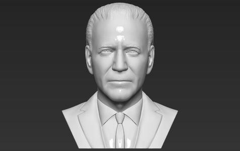 Joe Biden bust 3D printing ready stl obj formats