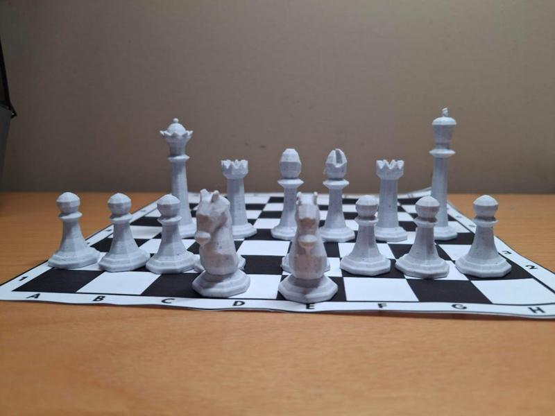 Low Poly Mini Chess Pieces