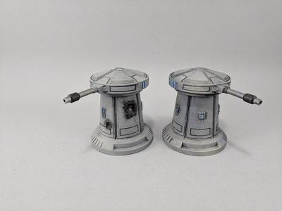 Sci-fi Anti-Speeder Turret Damaged