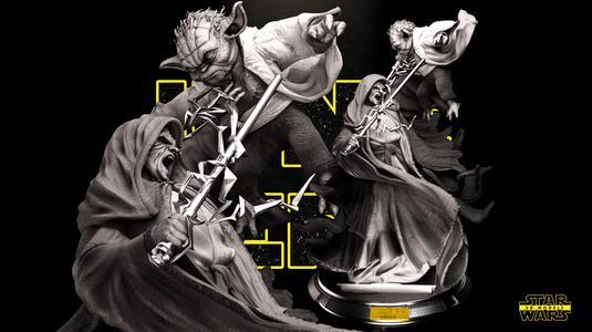Darth Sidious Vs Yoda – Tested and Ready for 3D printing