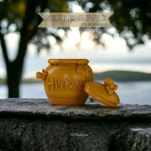 Honey Jar 3D Print Stl Files