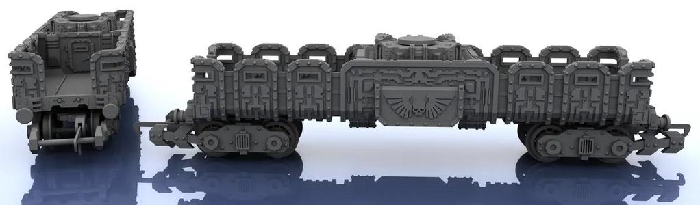 OO Train – Warhammer Style Troop Platform v2 L