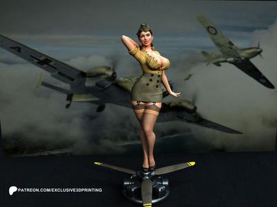 Army Pilot Pin-Up Girl