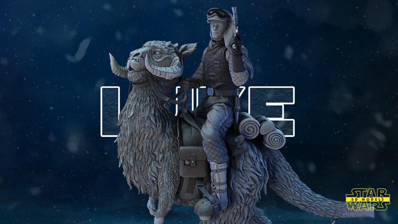 Luke Skywalker Snowsuit Sculpture Tested for 3D printing