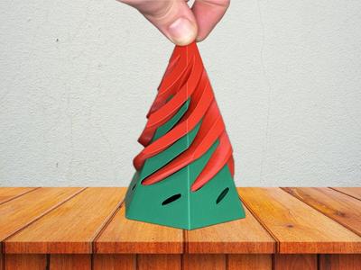 Hexagonal Pyramid Impossible Spiral Passthrough Fidget