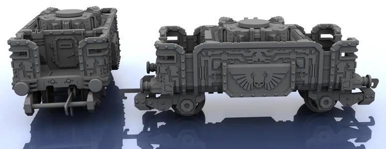 OO Train – Warhammer Style Troop Platform v2 S