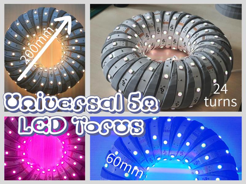 Universal Spiral LED Torus