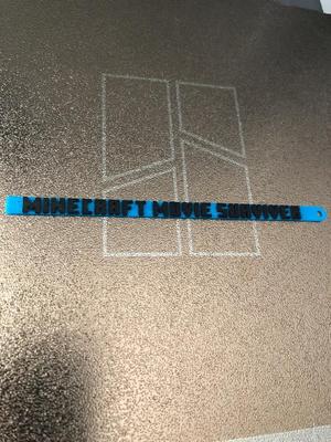 Minecraft Movie survivor Key chain
