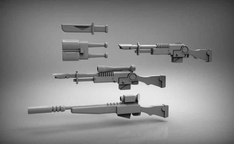 Lasgun, snipers, gear