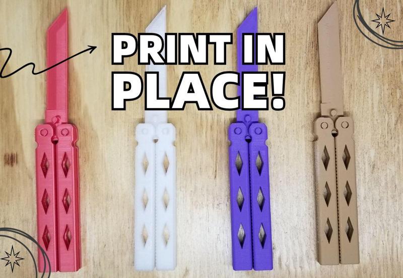 Butterfly Knife - Print in Place - Balisong