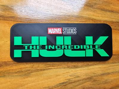 The Incredible Hulk 3D Sign