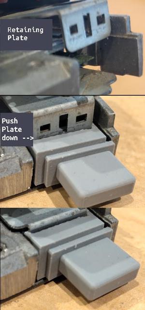 Amiga 500 internal Matsushita JU-363 disk drive Eject Button - Remix