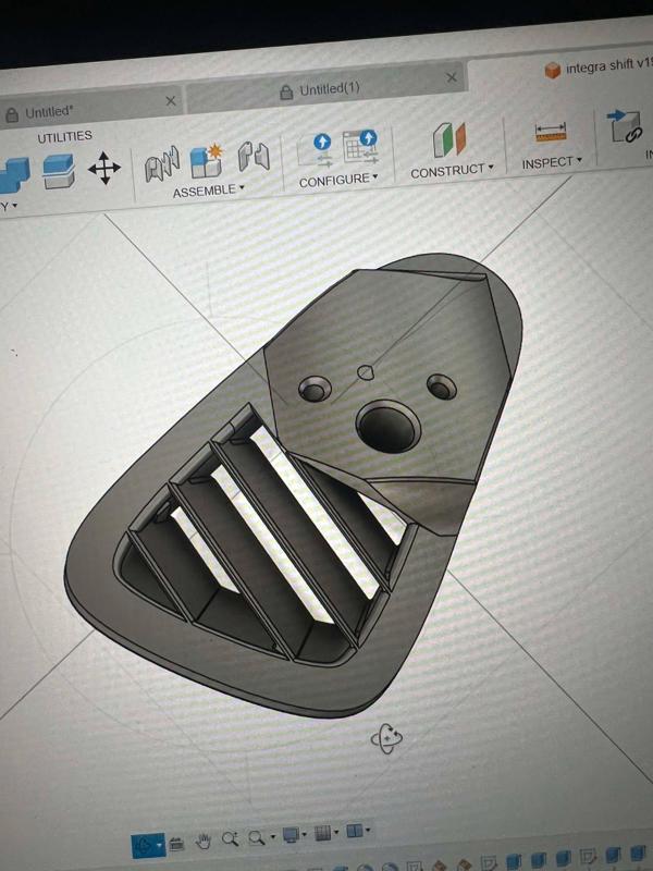 Acura Integra DC Shift lite mount Hvac panel