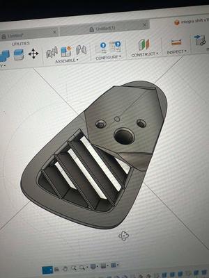 Acura Integra DC Shift lite mount Hvac panel