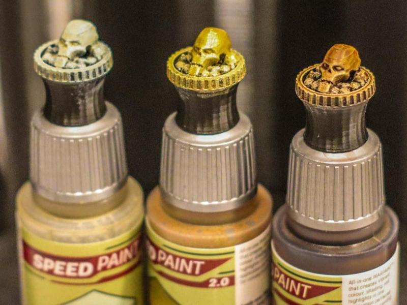 Army Painter Vallejo paint Cap Space Skeleton Head