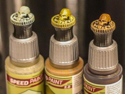 Army Painter Vallejo paint Cap Space Skeleton Head