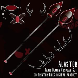Alastor Cospay Mic Set Hazbin Hotel