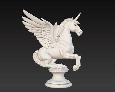Cute Flying Unicorn Statue